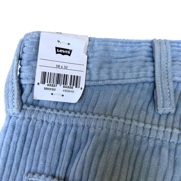Levis 559 NWT Mens 38x32 Relaxed Straight Fit Sky Blue Wide Wale Corduroy Pants - Picture 11 of 15
